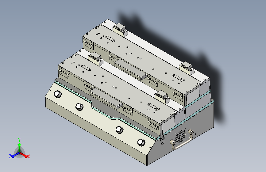 一种bridge board测试夹具3D模型