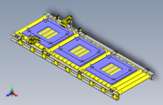 一款薄板两面吹气工序3D数模