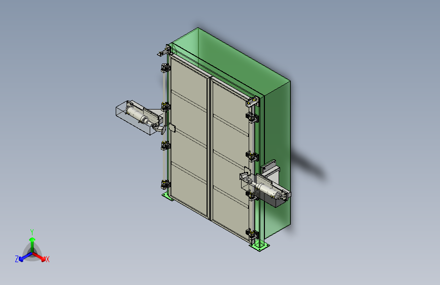 一款大型自动门3D模型