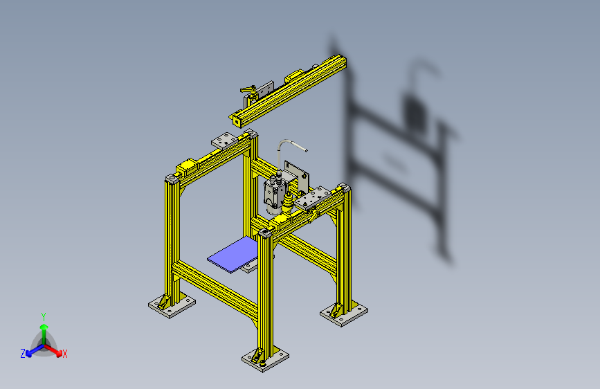 一款读码器定位机构3D模型