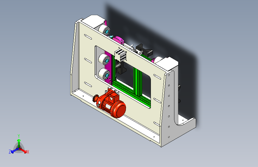 一款发动机载具3D模型