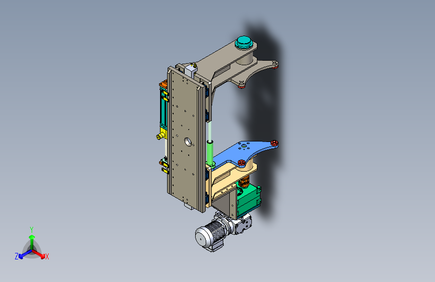 一款翻转机构3D模型