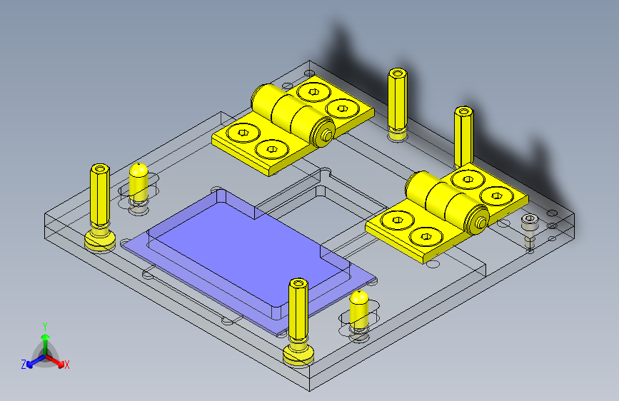 一款反转焊接夹具3D图纸