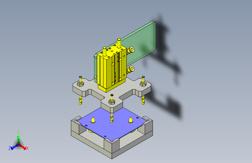 一款浮起修正组件3D图纸