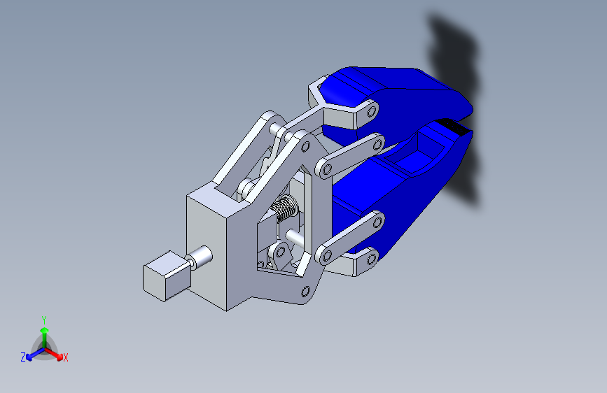 一款机械臂夹持器3D设计