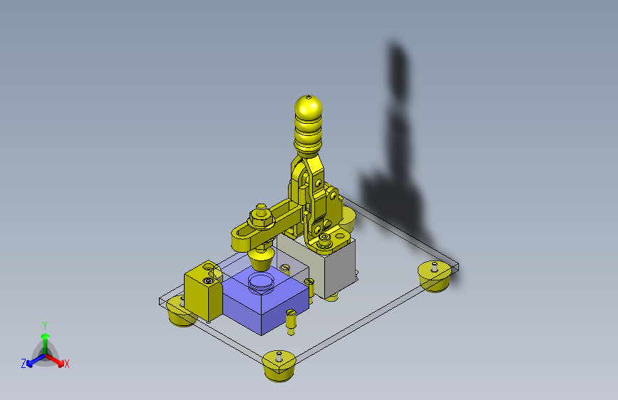 一款轻度压入夹具3D图纸