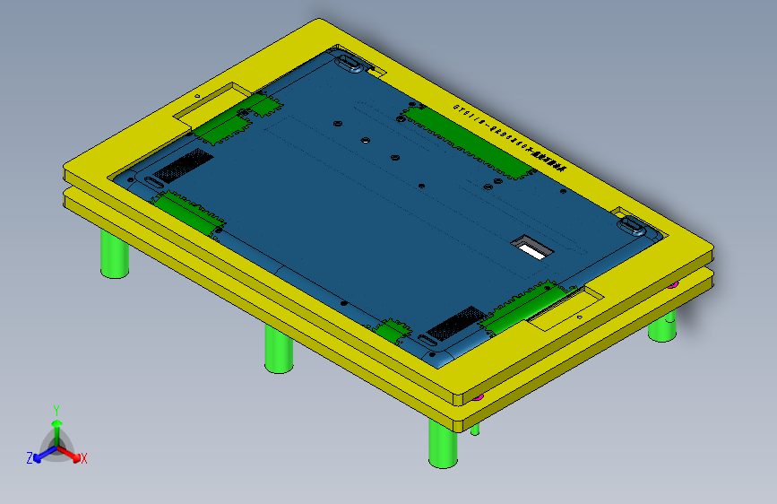 一款石墨片组装夹具3D模型