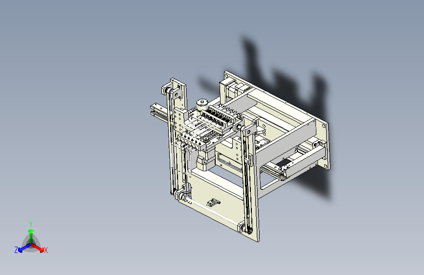 一款同步轮皮带传动夹具定位3D模型