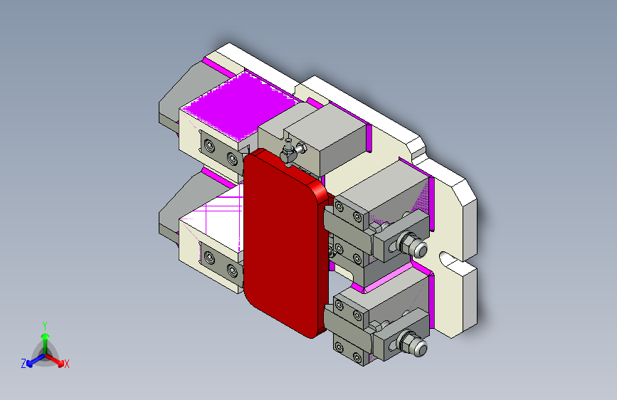 一款铣床铣削夹具模型3D