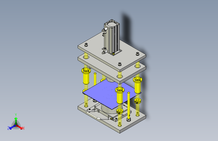一种冲压成型机3D