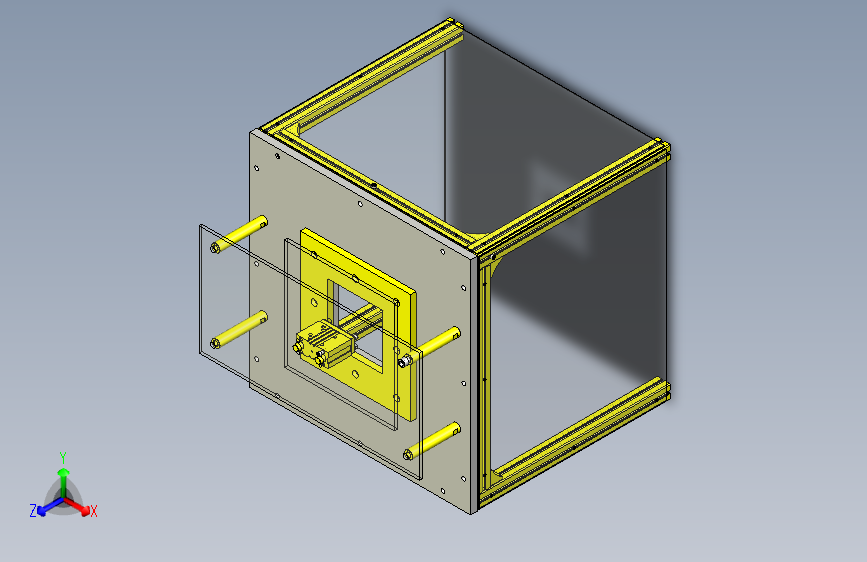 一种自动换气机构3D