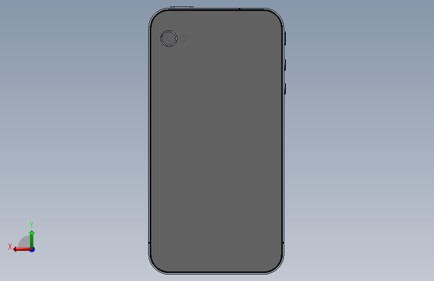 苹果iphone4 背面视图