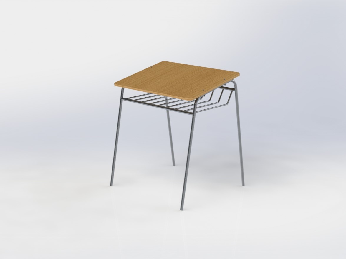 N010045-学校长椅 (Banco de Escuela)