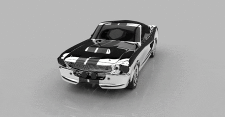 野马埃莉诺1967在solidworks 168中建模