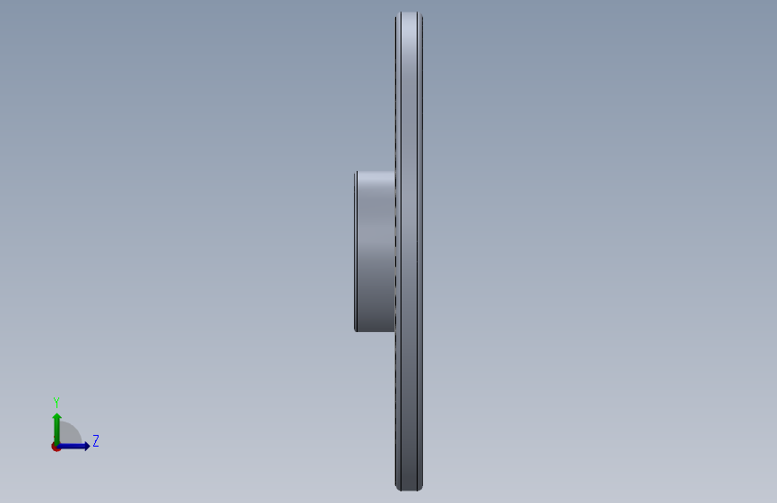 用于diy 3d打印机的20t gt2铝制定时驱动皮带轮,无齿14 左侧视图