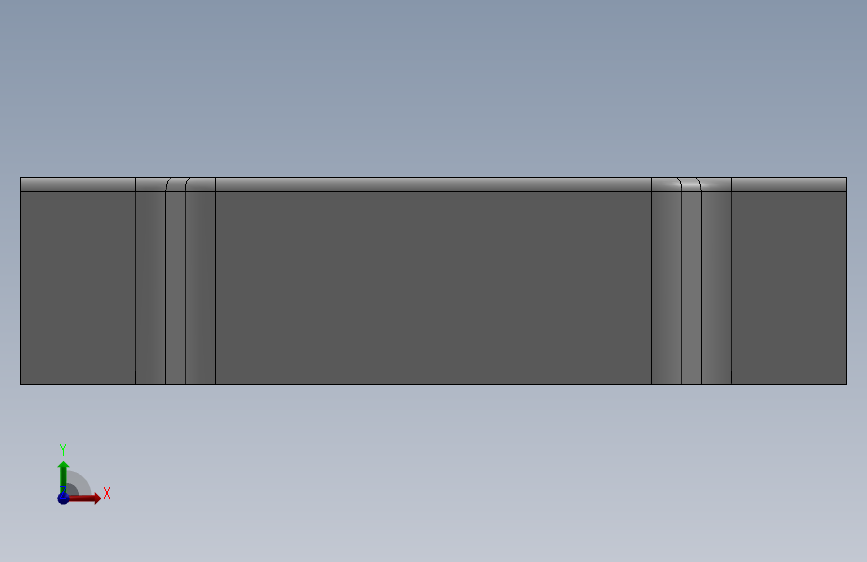 浴缸solidworks 12 正面视图