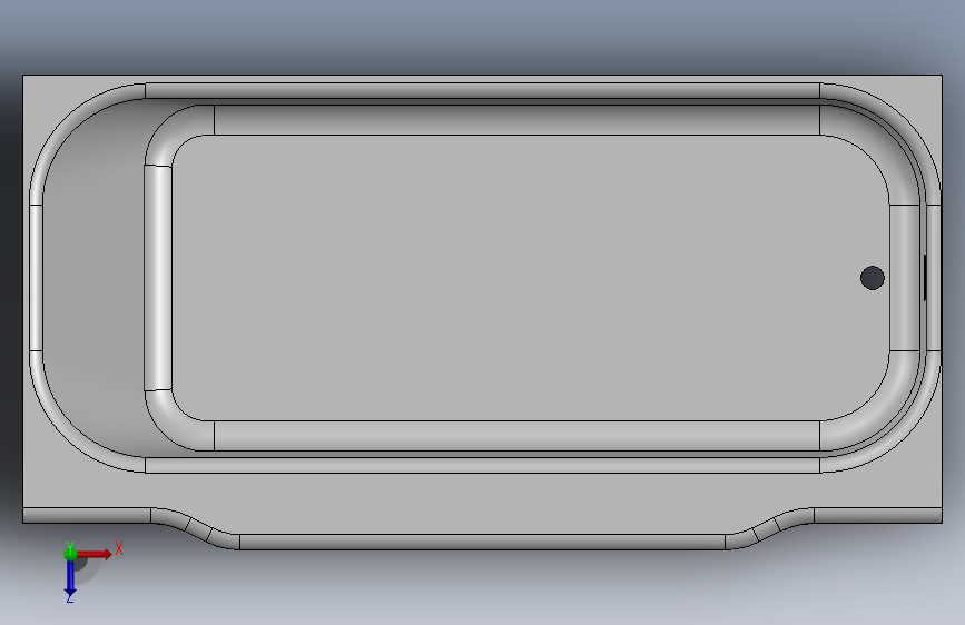 浴缸solidworks 12 俯视图