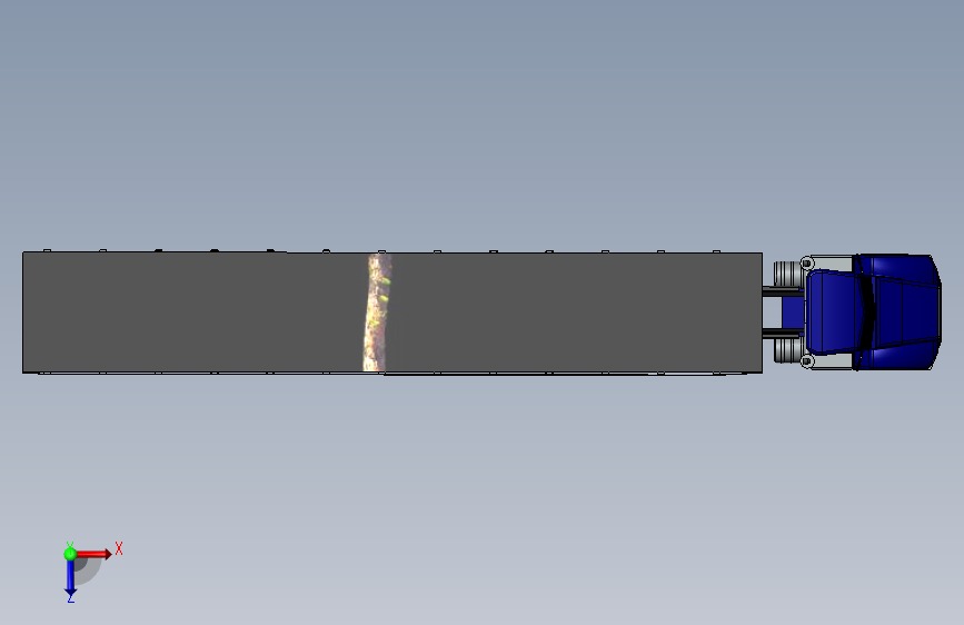 卡车和拖车solidworks 2017 11 俯视图