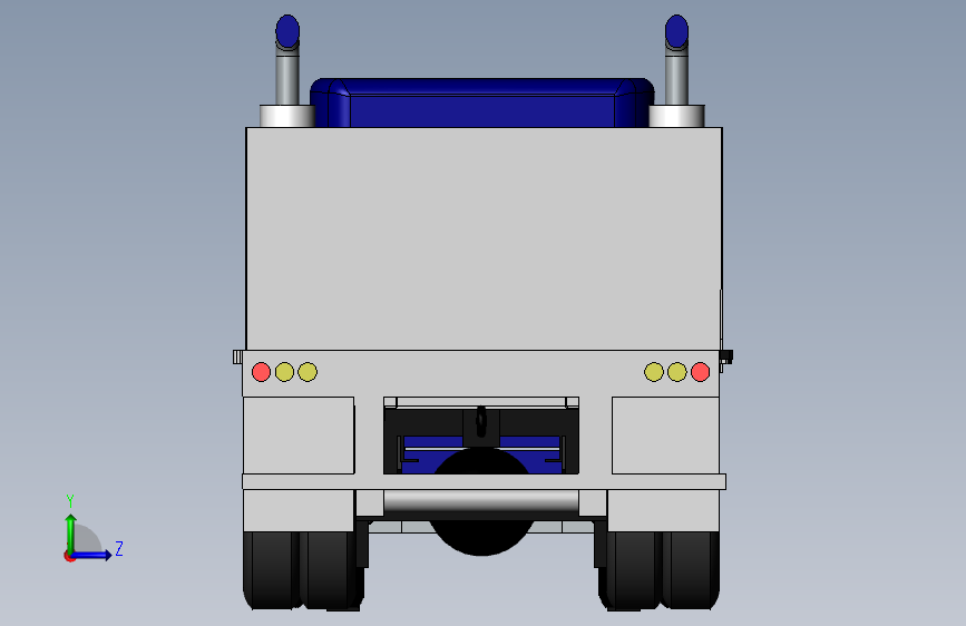 卡车和拖车solidworks 2017 11 左侧视图