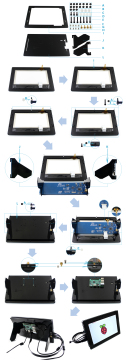 显示器lcd 10 1英寸hdmi带支架17