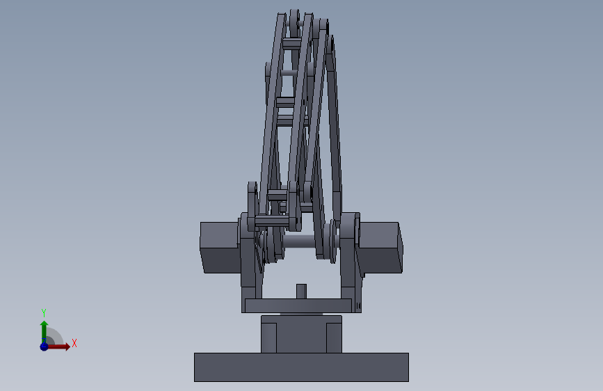 abb手臂机器人14 正面视图