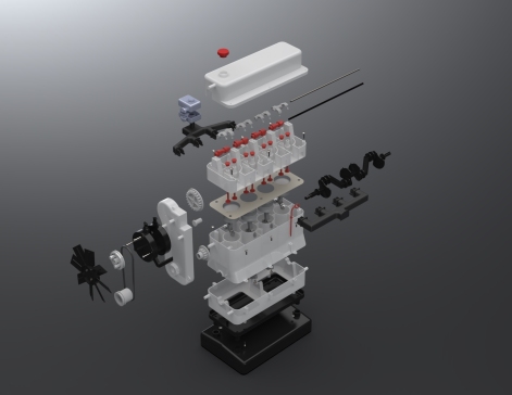airfix 4缸发动机13