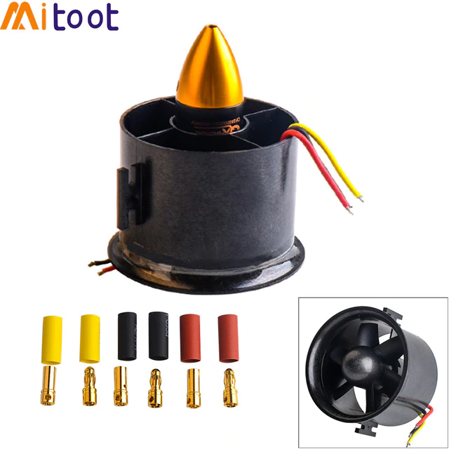 G021976-EDF 70mm 6叶片由QX-Motor (Autodesk Inventor 2018)=飞机
