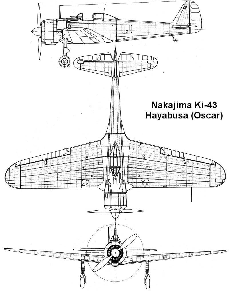 G022095-Nakajima Hayabusa Ki-43=飞机
