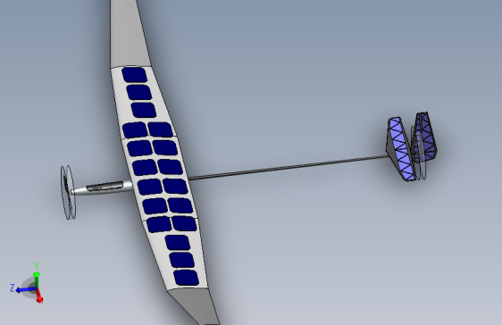 G022164-solar panel model aircraft=飞机