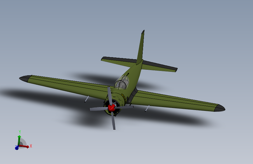 G022224-WW2风格攻击飞机=飞机