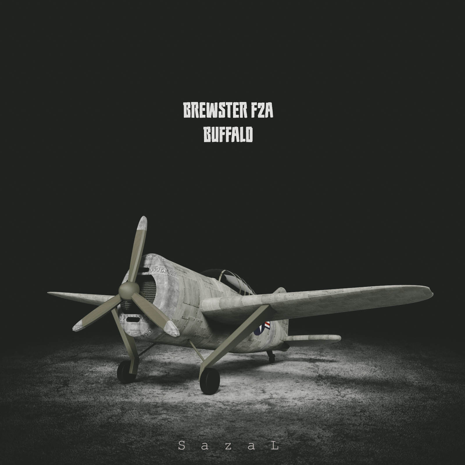 G022347-布鲁斯特F2A水牛=飞机