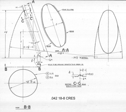 G022392-道格拉斯C-47天训练，APU排气管消音器端。=飞机