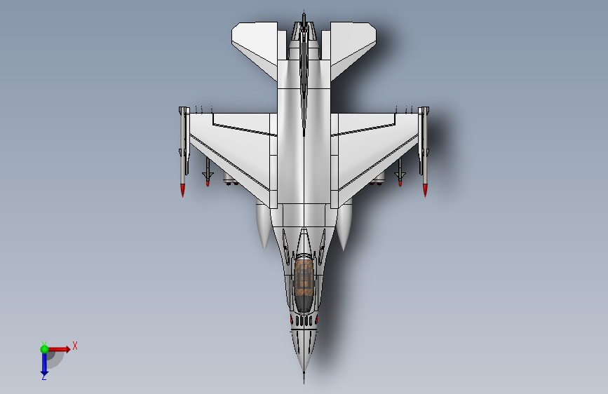 f 16 155 俯视图