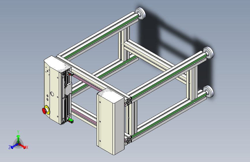 0.4米接驳台SMT专用输送线3D模型