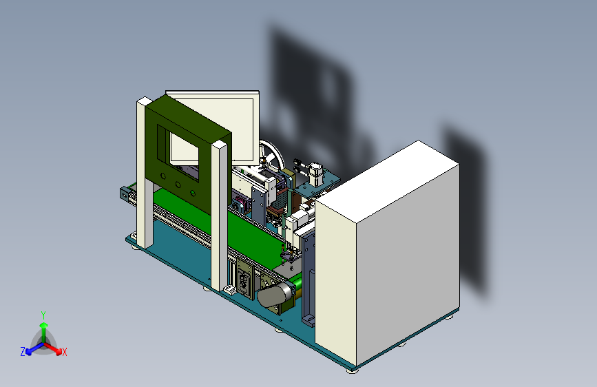 刮胶清洗设备3D模型