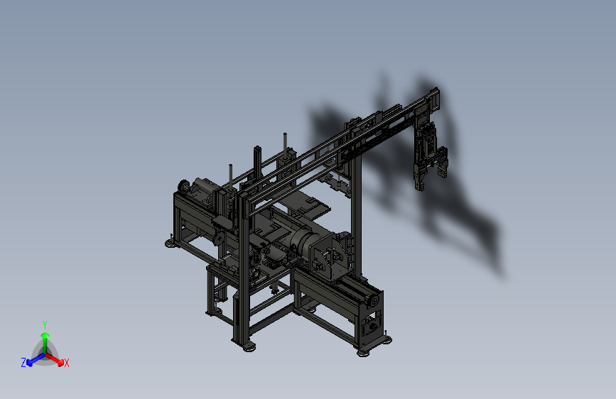 一款电机定子填充机3D图纸