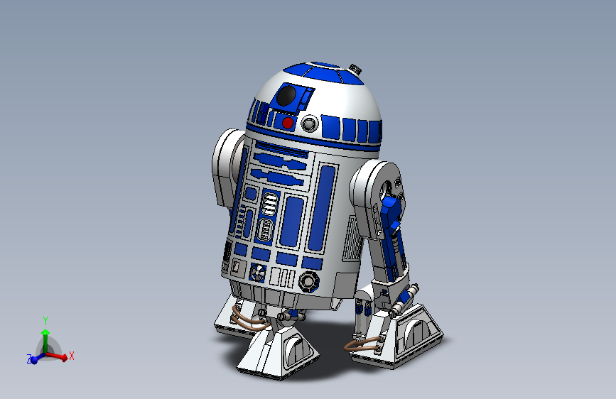 r2d2，带单个零件图和说明21