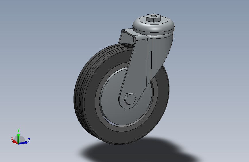 rueda o125mm孔喉11 主视图