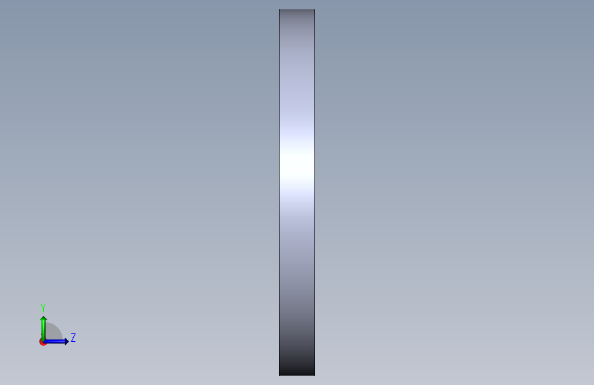 卡簧472,轴8mm,165mm,solidworks尺寸配置,弹性1,1 左侧视图