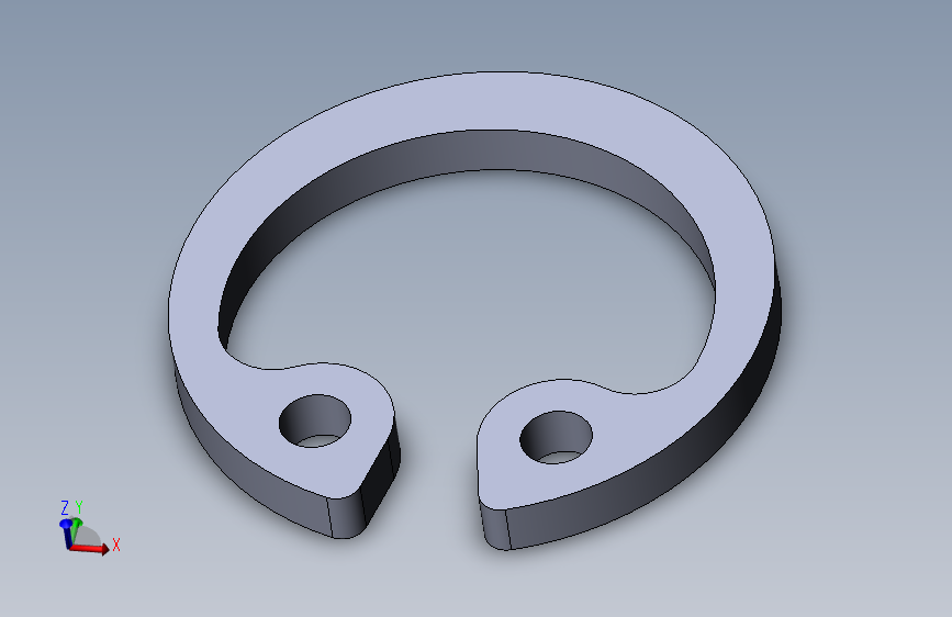 弹性挡圈尺寸472，轴8mm，165mm，solidworks尺寸配置，弹性1，1