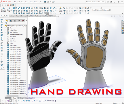 N010082-SolidWorks机器人手绘V1，SolidWorks机器人手绘