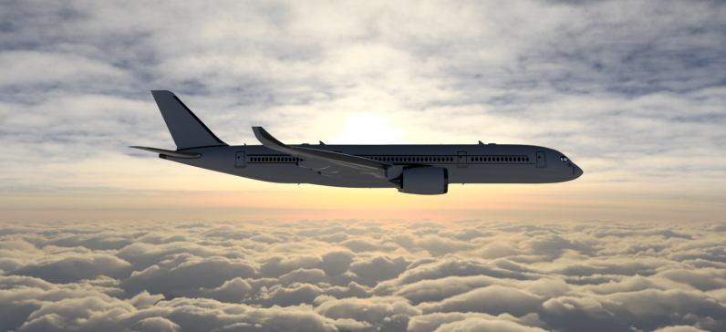 G022791-空客A350-900用于航空模型和3D打印。