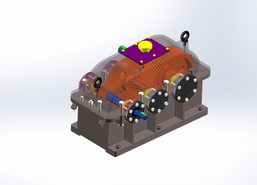 二级展开式圆柱齿轮减速器设计【含三维solidworks】