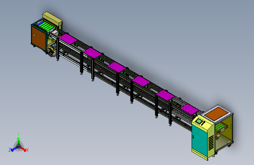 倍速链组装线图纸