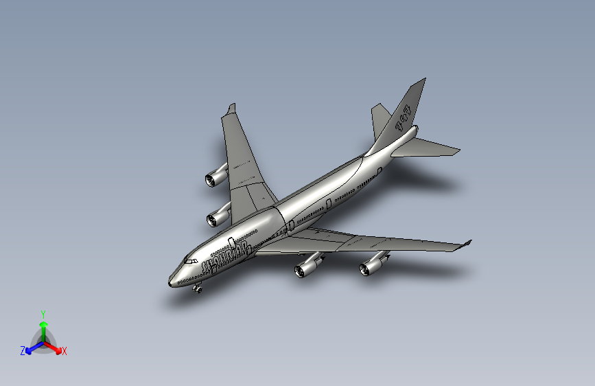 G022299-波音747+(2)=飞机