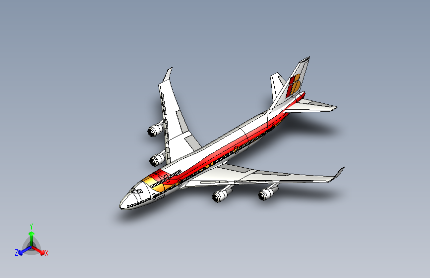 G022300-波音747+(3)=飞机