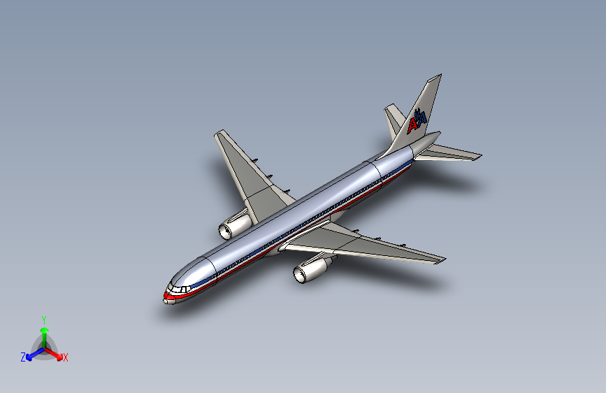 G022310-波音757+(1)=飞机