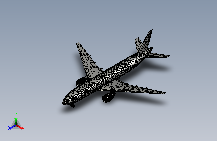 G022318-波音777-200=飞机