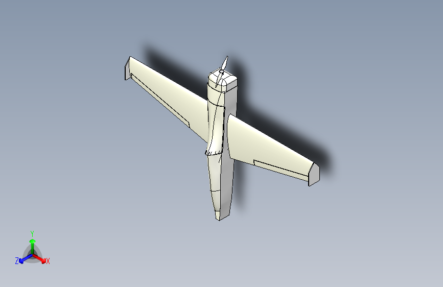 G022972-轻型人工智能飞机模型=飞机