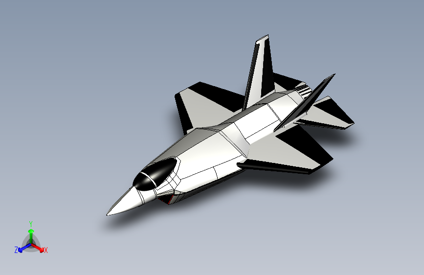G022870-洛克希德·马丁+F-35+雷霆+II+在+SolidWORKS+中=飞机